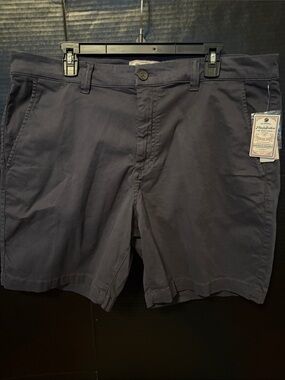 Flag & Anthem Men's Flat Front Cotton Shorts - Dark Navy